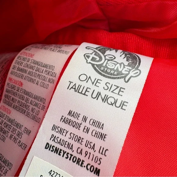 Disney Store Minnie Mouse Mini Backpack Red - Picture 7 of 8